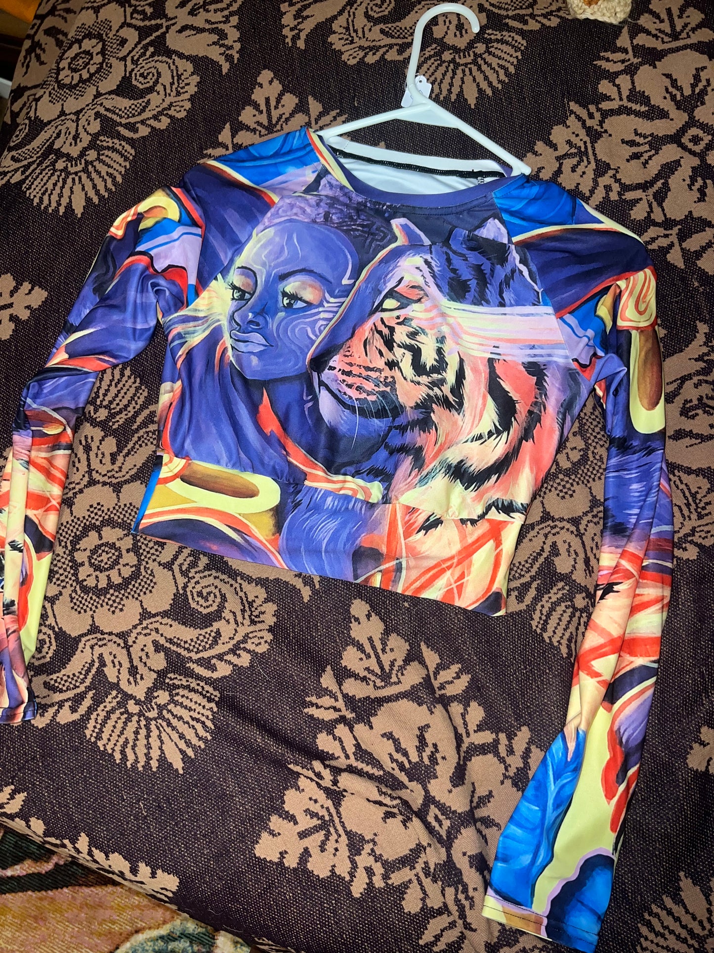 *Darkest hour long sleeve crop top  - Medium by SEIP (Apparel)