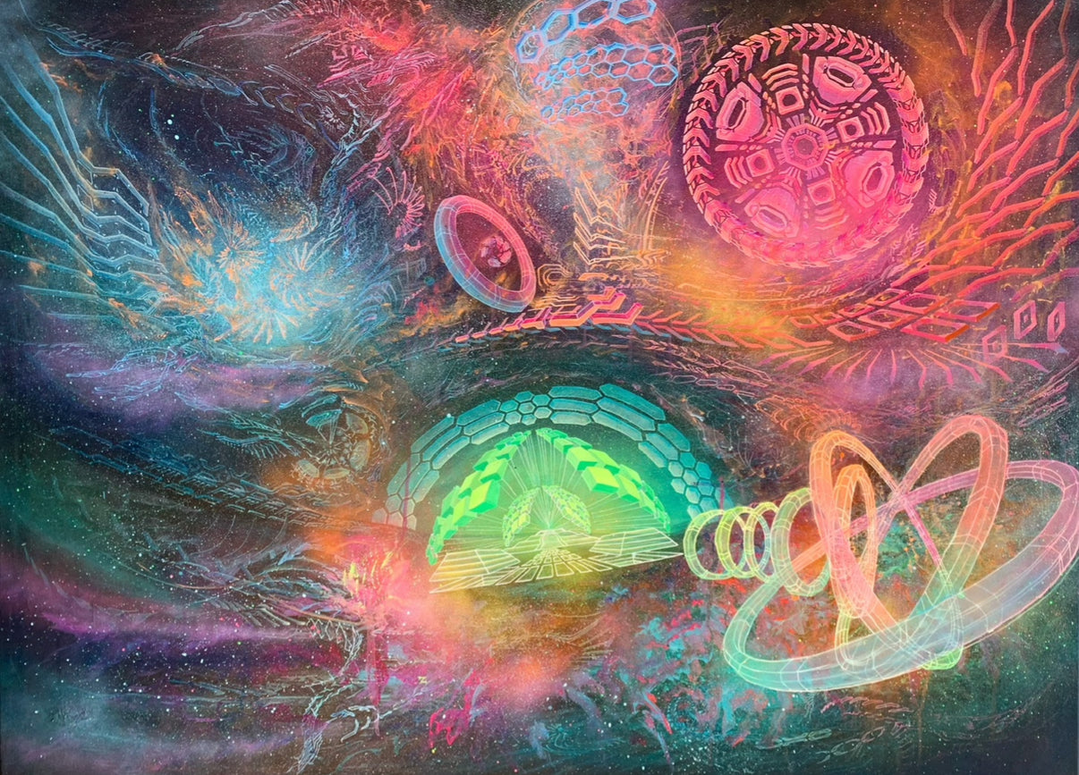 Triple Helix - 24 x 32 by Atlas1618 (Canvas Print)