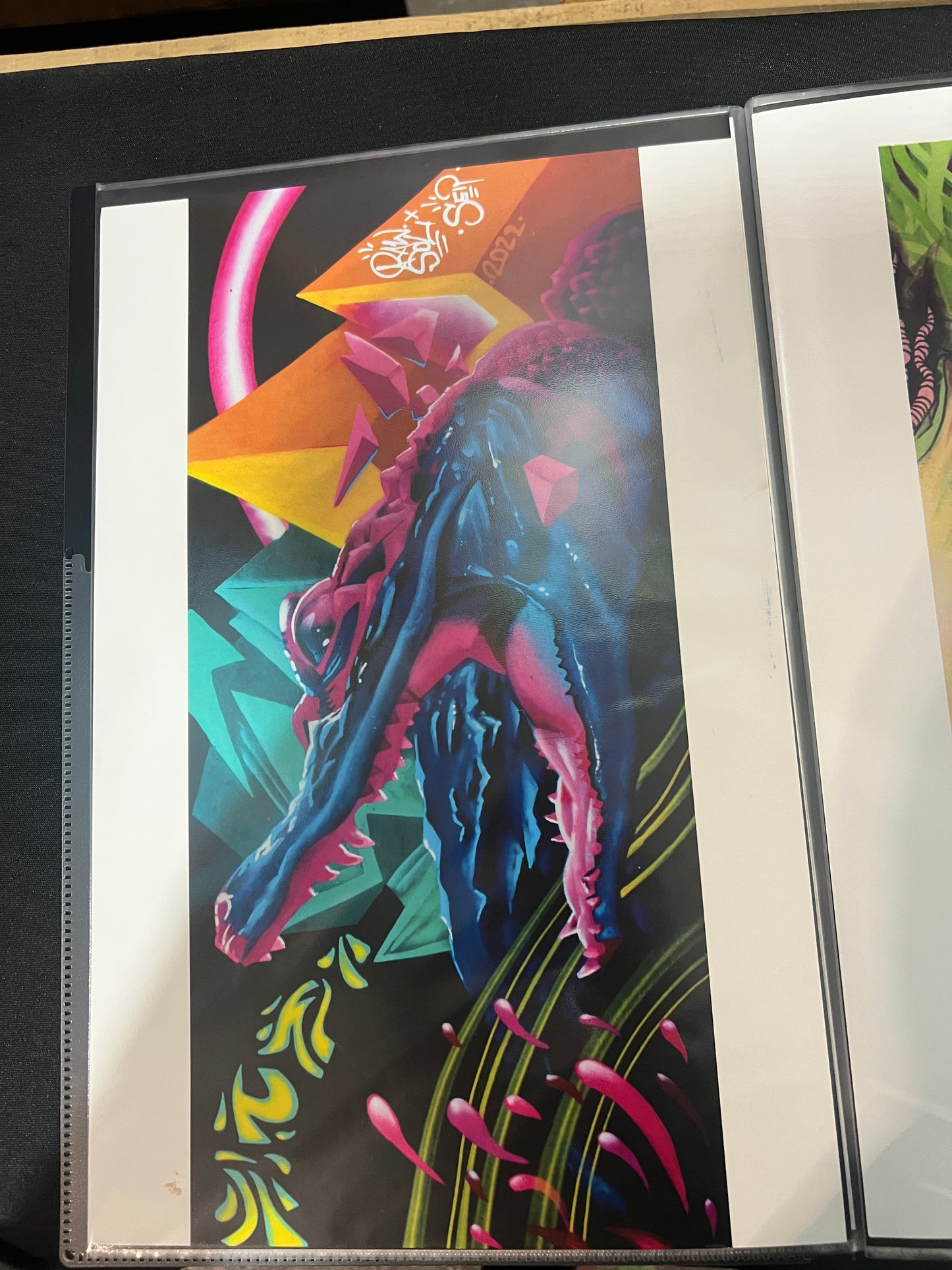 *Neon Gator - 11 x 17 by Raw.Sol (Poster Print)