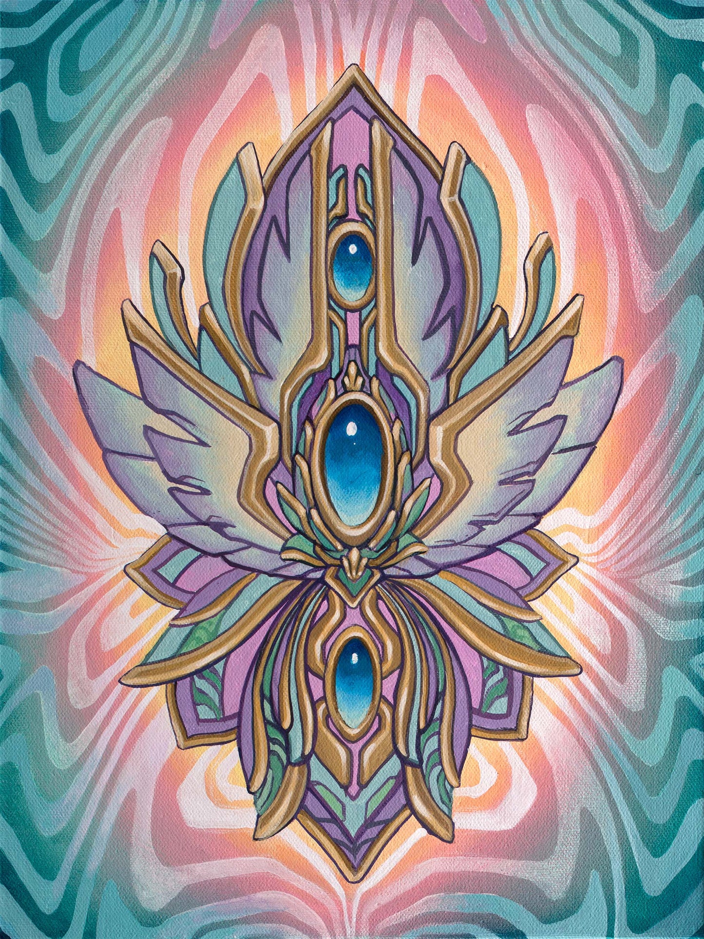 *Jewel in the Lotus 1 - 16 x 12 by Sean Zenner (Original)
