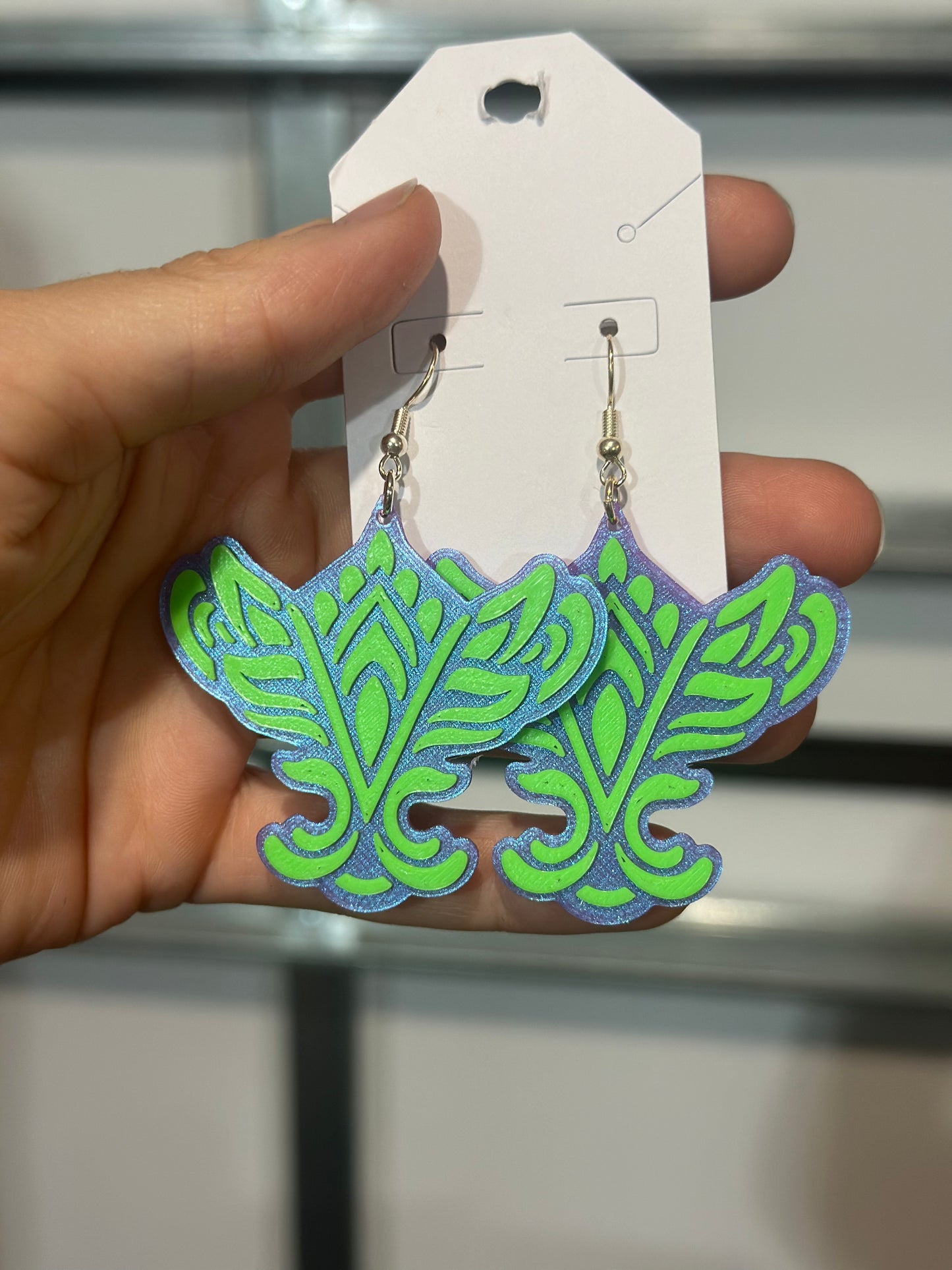 *V Wings (Green) - 2 x 2 by Chaya Av (Jewelry)